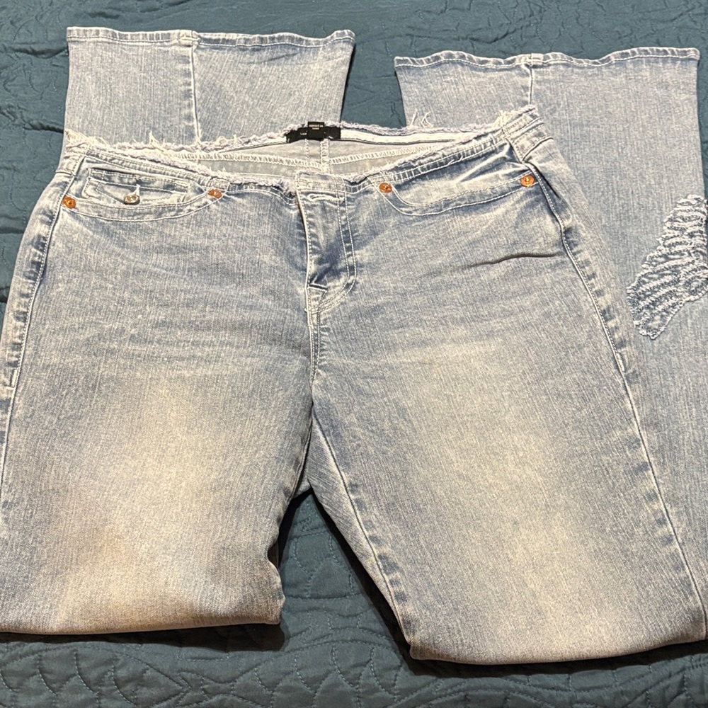 True Religion Light Blue Flare Jeans